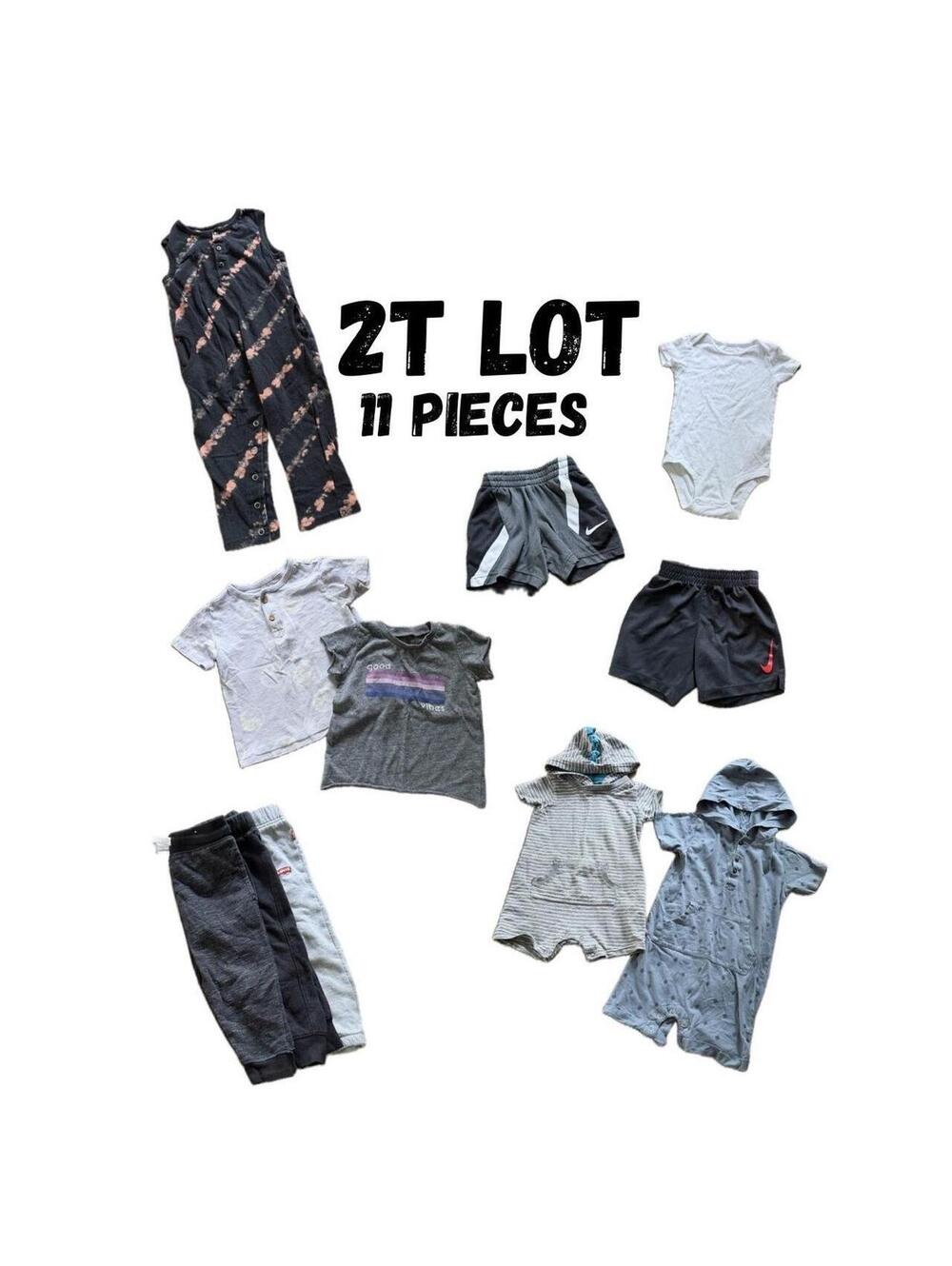 11-Piece Boys Clothing Lot | 2T | Nike + Levi's + Carter's + More
